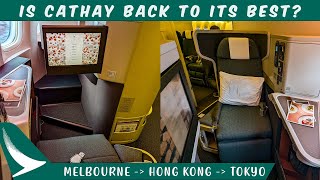 Cathay Pacific Business Class in 2024  Melbourne to Tokyo [upl. by Aubine]