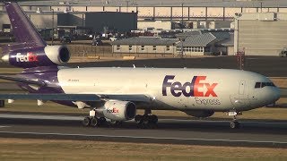 FedEx MD1030 DC10 N308FE Takeoff Portland Airport PDX [upl. by Gish]