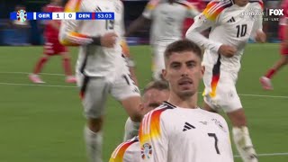 Kai Havertz Goal Germany Vs Denmark 10 UEFA Euro 2024 Extended Highlights [upl. by Yhtak]