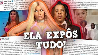 NICKI MINAJ EXPÕE JAYZ E DIDDY a barbz vs os carter she knows [upl. by Alyled92]