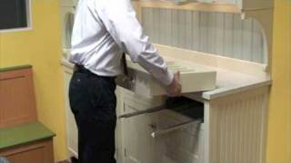 Removing a softclose drawer box from our cabinetry Blum Undermount drawer slide [upl. by Alexina]