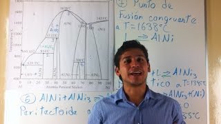 Descripción de Reacciones Invariantes en Diagrama de Fases AlNi [upl. by Tyrone698]