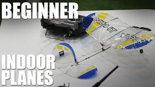 Flite Test  Beginner Indoor Planes  REVIEW [upl. by Tnomal]