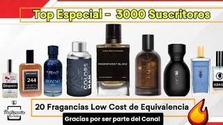 🔥 Top PERFUMES Económicas con Equivalencia ESPECIAL 3000 Suscriptores  Mejores Perfumes Low Cost [upl. by Remliw]