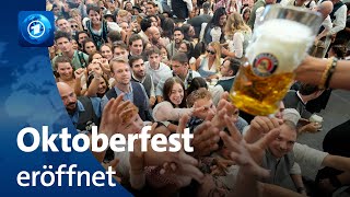 Münchner Oktoberfest ist eröffnet [upl. by Retsek]