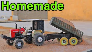 Swaraj 855 and Full Loaded Trolley with John Deere tractor remote control [upl. by May]