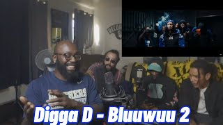 Digga D x Da Guyz  Bluuwuu 2 GoHamm Fam Reaction [upl. by Eisdnyl400]