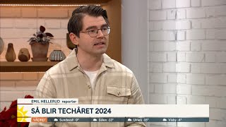 Så blir techåret 2024  Nyhetsmorgon  TV4 amp TV4 Play [upl. by Ycniuq656]