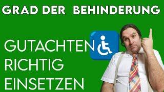 Grad der Behinderung GdB Wie Gutachten richtig einsetzen §109 SGG [upl. by Nevetse]