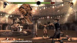 Mortal Kombat 9 Challenge Tower 300 Stryker No Health BoostRegeneration HD [upl. by Nnyletak650]