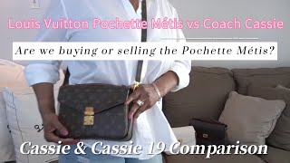 Louis Vuitton Monogram Pochette Metis vs Coach Cassie Comparison  Still buying the Pochette Métis [upl. by Salomie]