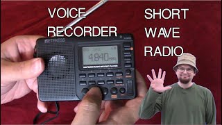 Retekess V115 Shortwave Radio  AM FM  SD CARD RECORDING [upl. by Ellehcram677]