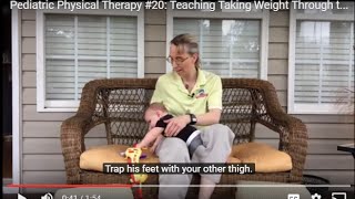 Teaching Taking Weight Through the Arms Pediatric Physical Therapy 20 [upl. by Riggs]