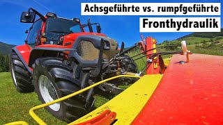 Achsgeführte vs rumpfgeführte Fronthydraulik  TraktorTechnik am Freitag [upl. by Pomfrey]