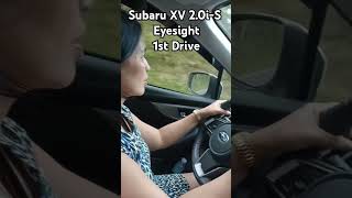 Subaru XV Crosstrek 20iS Eyesight 1st drive of my Wife [upl. by Osmo]