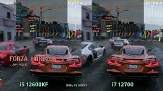 i7 12700 vs i5 12600 kf  RX 6800 xt [upl. by Gonroff205]