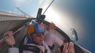 World’s First Skydiving onto a Cruise Ship Royal Caribbean x Red Bull [upl. by Asnarepse265]