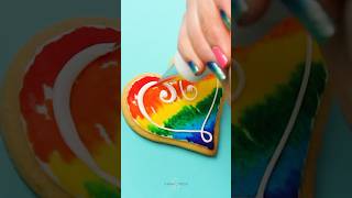 I made rainbow tie dye cookies with royal icing [upl. by Renzo]