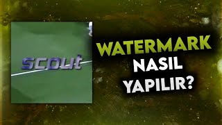 WATERMARK TEXT NASIL YAPILIR  Alight Motion  ScouT [upl. by Burnard]