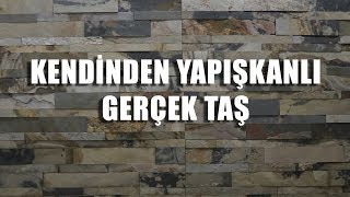 Gerçek Taş Duvar Kaplama Paneli Kendinden Yapışkanlı [upl. by Kristien419]