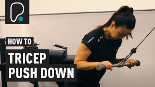 How To Do A Tricep Pushdown [upl. by Yesiad136]