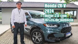 Honda do Brasil lança ZRV 2024 com motor 20 com 161 cv de potência [upl. by Honor]