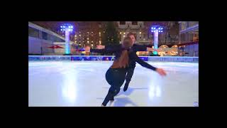 Oona brown Gage brown Moment in time Whitney Houston Video ON ICE PERSPECTIVES [upl. by Acyre763]