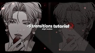 alight motion 5 transitions tutorial ♪ 52 [upl. by Allerym]