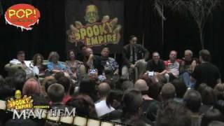 Evil Dead 30th Anniversary Reunion from Spooky Empires MAYHEM PanelsOnPagescom [upl. by Ahsilrae]