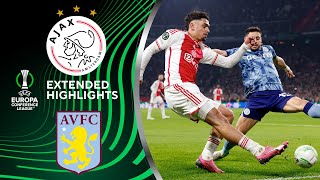 Ajax vs Aston Villa Extended Highlights  UEL Round of 16 1st Leg  CBS Sports Golazo [upl. by Drageruaeb]