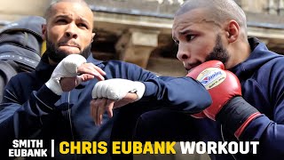 EUBANK JR BOOED Chris Eubank Jr • FULL PUBLIC WORKOUT vs Liam Smith 2 Boxxer amp Sky Boxing [upl. by Eednim]