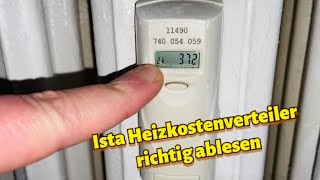 Ista Heizkostenverteiler ablesen  Ista Heizkostenverteiler was bedeuten die Zahlen 2 Werte [upl. by Coshow]