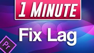 Premiere Pro CC  How to Fix Video Playback Lag While Editing Timeline [upl. by Phelips]