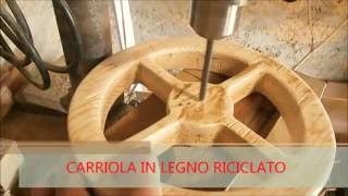 ✅🔨costruire una carriola fioriera in legno riciclato wheelbarrow  parte 23 [upl. by Eidda871]