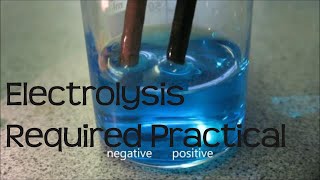 AQA Required Practical  The electrolysis of copper II sulfate [upl. by Ahsaeit845]