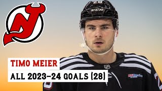 Timo Meier 28 All 28 Goals of the 202324 NHL Season [upl. by Ybroc]