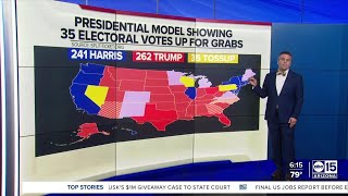 ABC15 takes a look at the latest election polling data [upl. by Aicilaf]