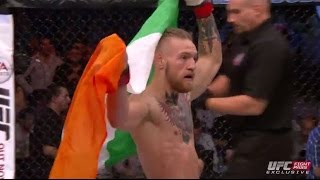 Fight Night Dublin Conor McGregor Celebrates [upl. by Llorrac89]