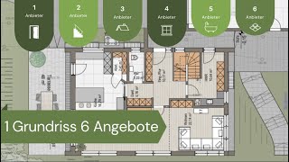 Der Anbietervergleich 1 Haus im Wettbewerb mit 6 Hausherstellern [upl. by Renfred326]