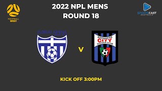 NPL WEST Mens  Round 18  Floreat Athena FC v Bayswater City SC [upl. by Annalee]