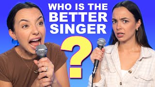 Who is The Better Singer Twin vs Twin  Merrell Twins [upl. by Irrehs751]