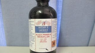 model kit workshop 115 Alclad II Microfiller Gloss Black Primer [upl. by Checani]