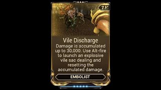 embolist vile discharge level cap [upl. by Ahsinyar]