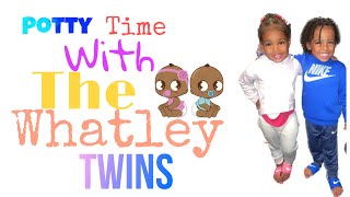 The whatley twins  potty training  3 years old  the struggle is real [upl. by Issiah]