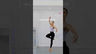 How to sauté arabesque sauté passé balletlessons onlineballetclasses [upl. by Eyssej]