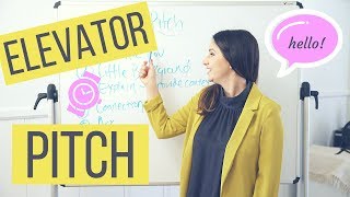 How To Create Your 30 Second Elevator Pitch  The Intern Queen [upl. by Fahy82]