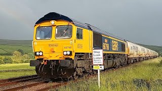 66798 6c00 Clitheroe Castle Cement  Carlisle Yard 5th June 2024 [upl. by Whitcomb]