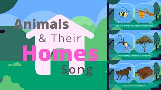 Animals amp Their Homes Song  kids songs amp nursery rhymes  Pussy Cat  Leaps N Bounds Learning [upl. by Netsirhk]