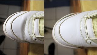 HOW TO FIX AND REPAIR SHOE CRACKS JORDAN 1 TUTORIAL [upl. by Marketa171]