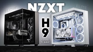 H9 Flow or Elite NZXT Stepped Up  RGB amp Blackout Gaming PC Build  ROG Strix RTX 4090 i9 13900K [upl. by Eserrehs]